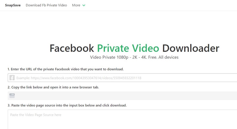 Facebook Private Video Downloader