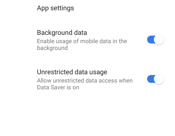 Allow Spotify background data on Android
