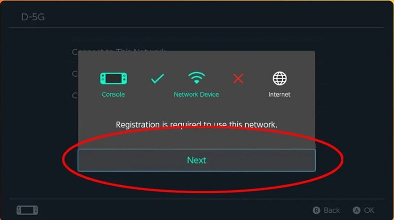 Connecting to a network on Nintendo Switch