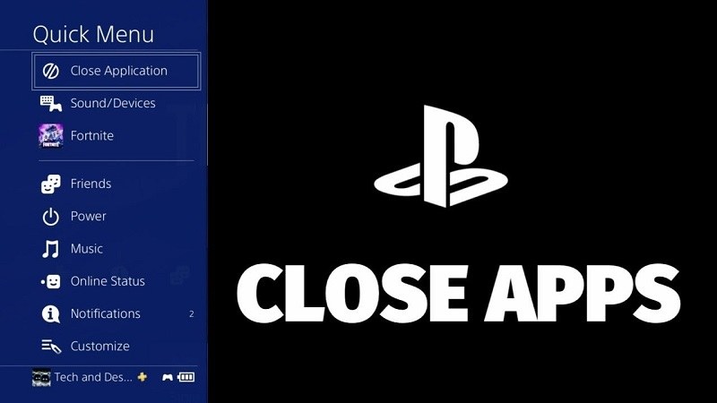 Close the Spotify app on Playstation to fix Spotify on  PS4 or PS5