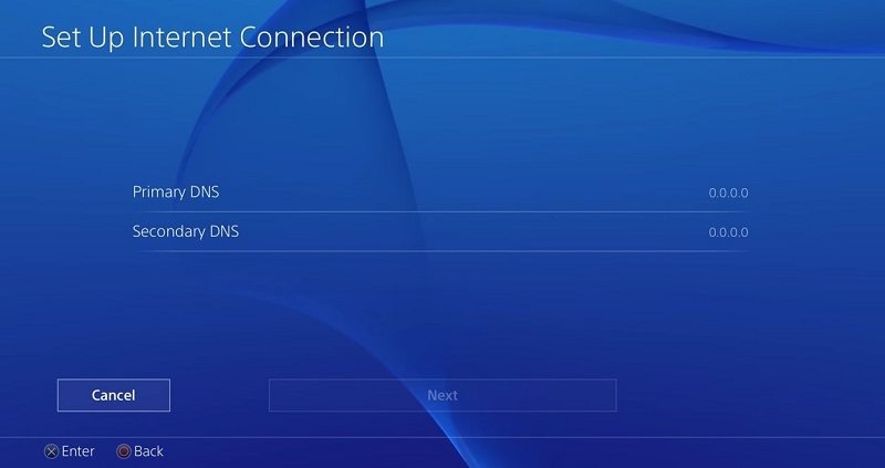 steps to fix Spotify on PS4 or PS5 by changing DNS