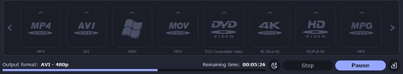 Movavi Video Converter Progress Bar