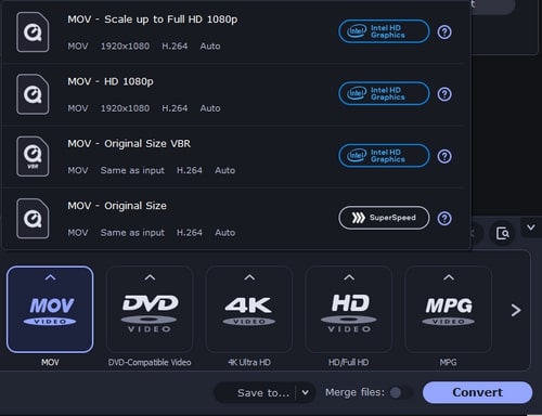 Movavi Video Converter SuperSpeed Mode