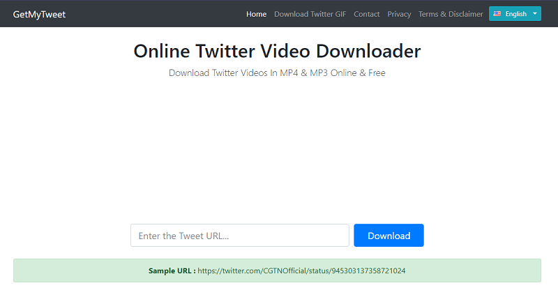 Online Twitter Video Downloader
